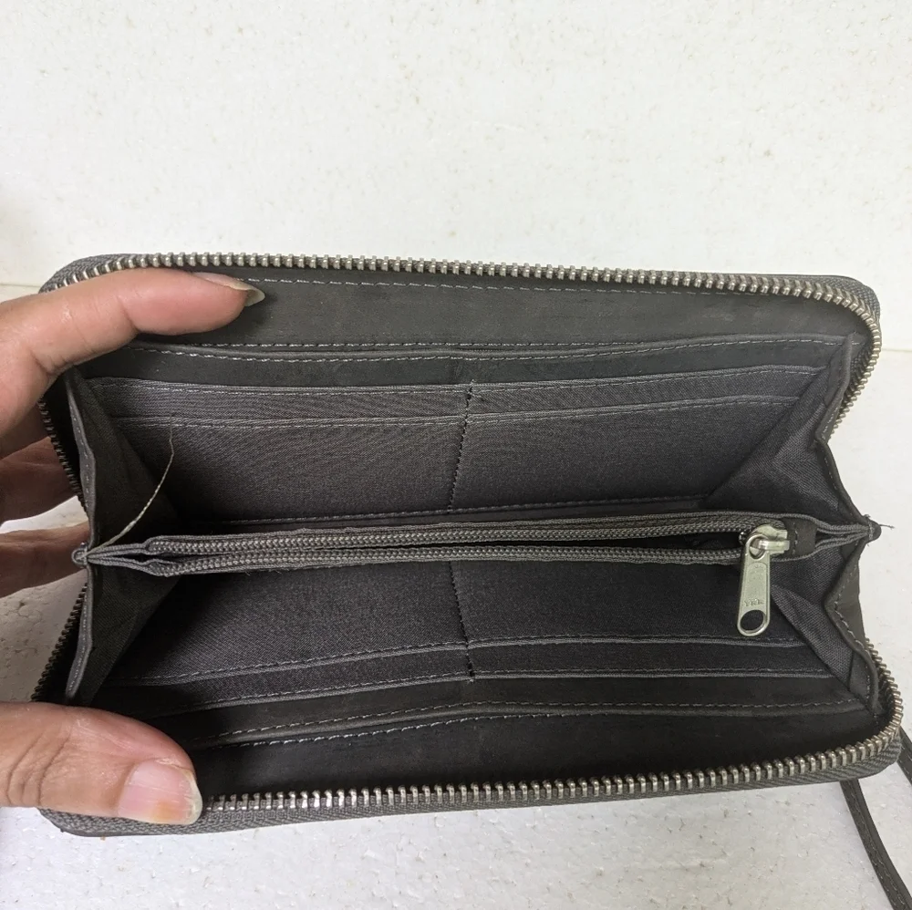 Timberland Gray Leather Wallet